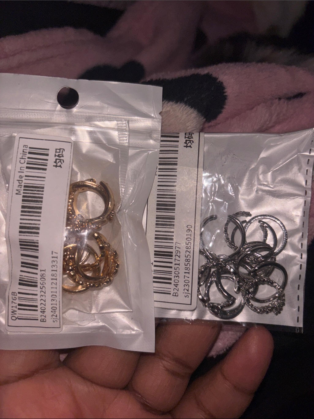 Pack Of Gold And Silver Toe Rings